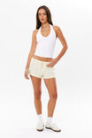 Luxe Halter Top, WHITE - alternate image 2