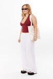 Soft Chelsea Halter Top, DEEP CHERRY - alternate image 5