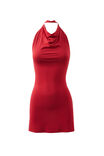 Sammi Soft Halter Mini Dress, LIPSTICK RED - alternate image 6