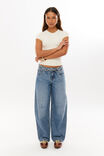 Low Rise Barrel Jean, ORLANDO BLUE - alternate image 5