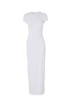 Luxe Short Sleeve Maxi Dress, WHITE - alternate image 6
