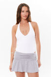 Posey Ruched Mini Skirt, GREY MARLE - alternate image 1