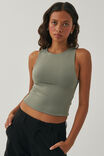 Luxe Cropped Tank, DESERT SAGE - alternate image 2