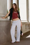 Jordyn Wide Leg Track Pant, GREY MARLE - alternate image 1