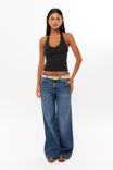 Luxe Halter Top, BLACK - alternate image 2