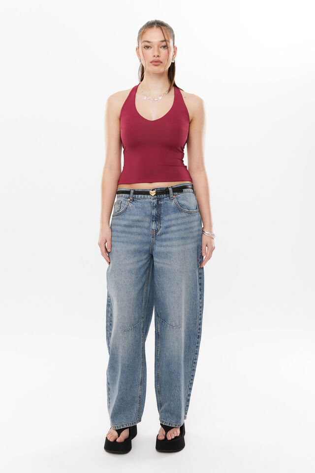Luxe Halter Top, WILD BERRY