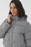 Recycled Puffer Jacket, CEMENT GREY - alternate image 5