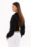 Kelly Quarter Zip Jumper, BLACK - alternate image 3