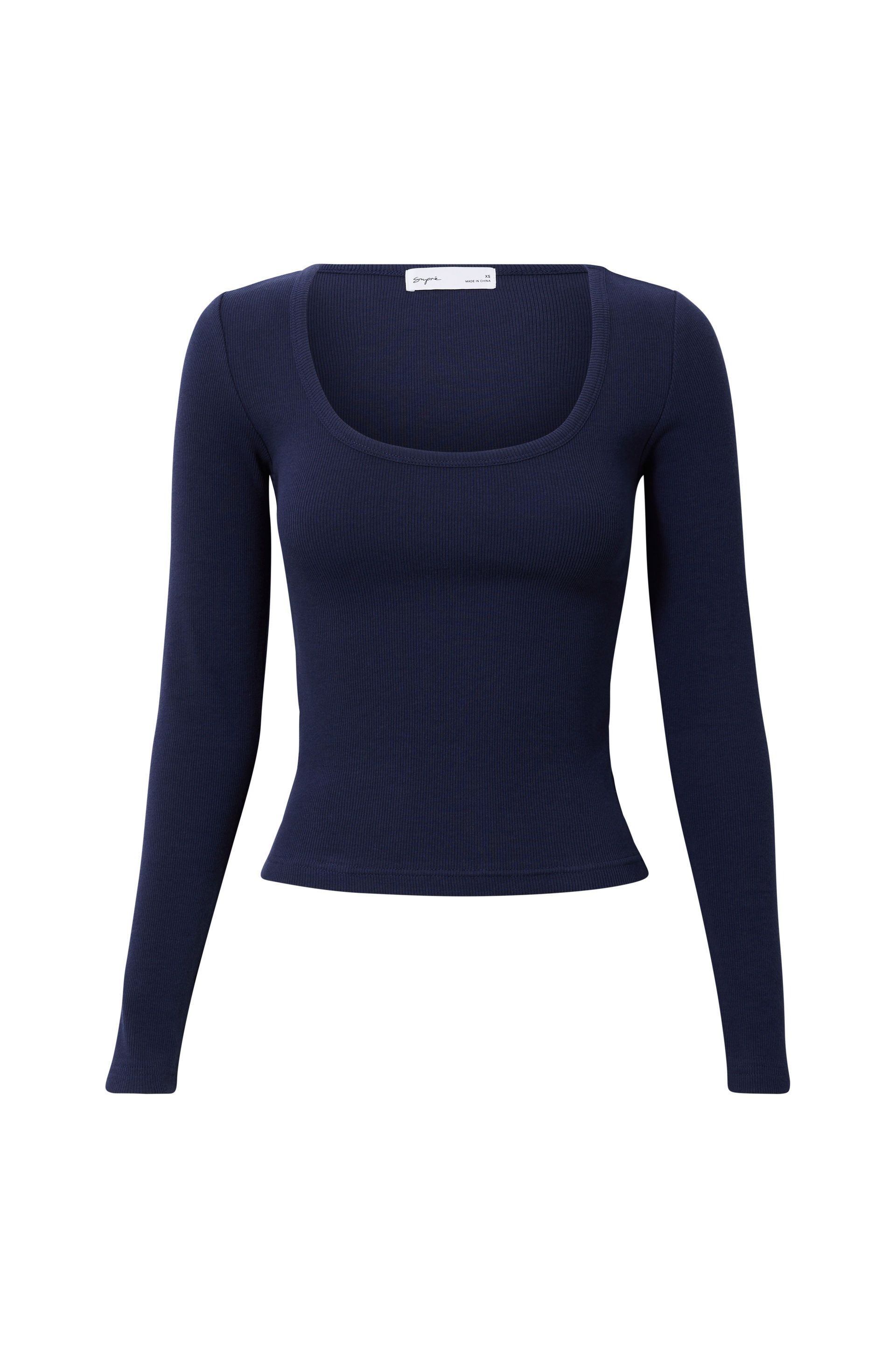 Long sleeve scoop neck sales