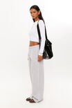 Jordyn Wide Leg Track Pant, GREY MARLE - alternate image 2