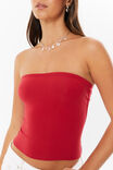 Soft Longline Tube Top, LIPSTICK RED - alternate image 4