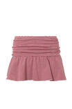Posey Ruched Mini Skirt, LIPSTICK RED/WHITE STRIPE - alternate image 6