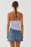 Gia One Shoulder Ruched Top, BLUE LILAC - alternate image 3