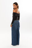 Soft Debbie Off The Shoulder Top, BLACK - alternate image 3