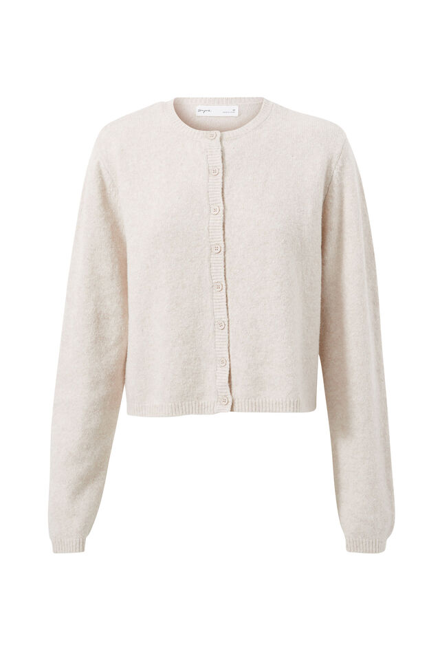 Brydie Button Through Cardigan, BEIGE WHIP