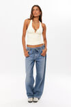 Soft Andi Halter Top, LEMON PUFF - alternate image 2