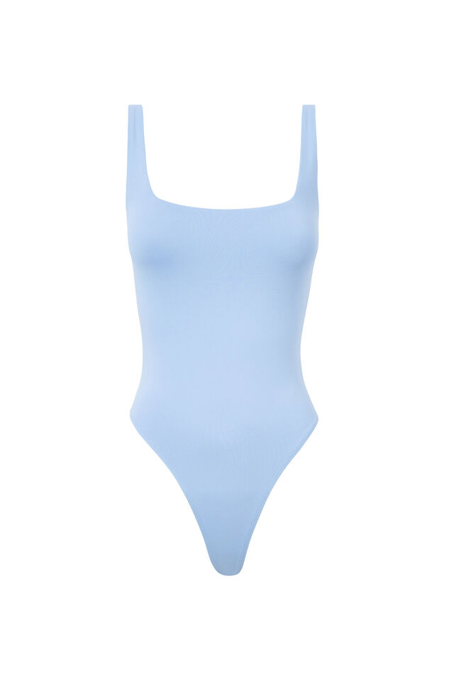 Luxe Square Scoop Bodysuit, BLUEBERRY CREAM