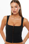 Gabby Tailored Tank, BLACK - alternate image 4