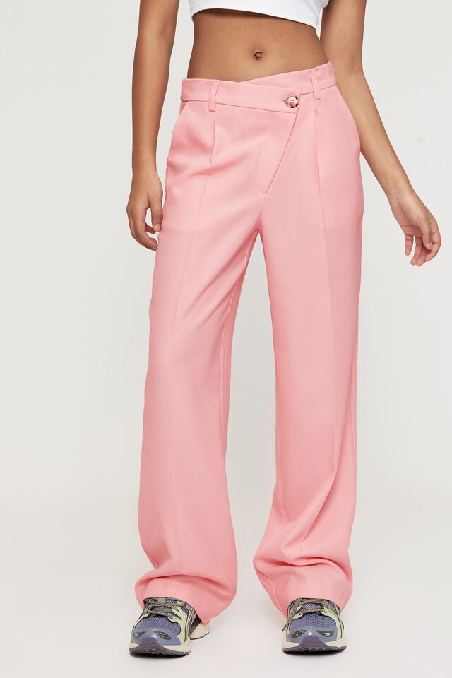 Indigo Tailored Pant, PRETTY IN PINK