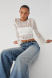 Jayda Tape Yarn Knit, SUMMER WHITE - alternate image 5