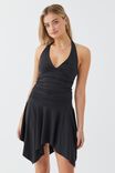 Grace Halter Mini Dress, BLACK - alternate image 5