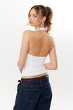 Luxe Halter Top, WHITE - alternate image 6