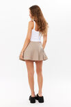 Raven Pleated Mini Skirt, PRALINE - alternate image 3