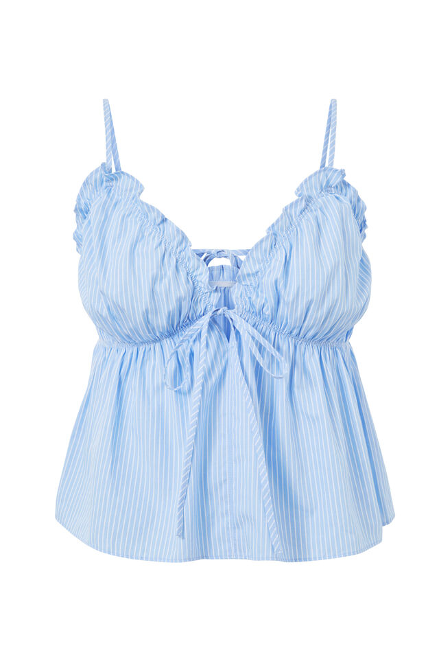 Tori Babydoll Cami, BLUE STRIPE