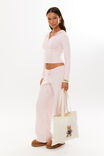 Katie Zip Through Knit Hoodie, GLOSS PINK - alternate image 4