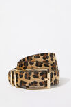 Leopard Textured Belt, LEOPARD - alternate image 1