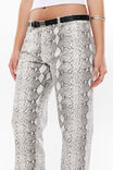 Low Rise Straight Jean, LOLA PYTHON GREY - alternate image 4