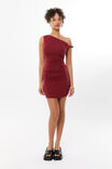 Soft Brianna Mini Dress, DEEP CHERRY - alternate image 1