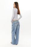 Riri Scoop Neck Long Sleeve Top, GREY MARLE - alternate image 3