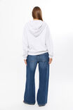 Josie Oversized Zip Through Hoodie, SNOW MARLE - alternate image 3