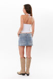 Khloe V Neck Halter Top, WHITE - alternate image 3