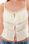Amy Tie Front Cami, ICED YELLOW - alternate image 4