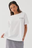 Callie Oversized Graphic T Shirt, WHITE/FLASH SHEET - alternate image 4