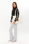 Elyse Sporty Zip Through Jacket, BLACK/WHITE - alternate image 5