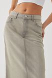 Cali Denim Maxi Skirt, GRUNGE GREY - alternate image 5