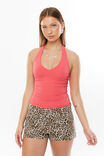 Luxe Halter Top, WATERMELON - alternate image 2