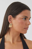 Earring Single Pack, GOLD/WHIRL - alternate image 2