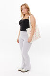 Fold Back Flare Pant, GREY MARLE - alternate image 5