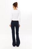 Fold Back Flare Pant, NIGHT NAVY - alternate image 3