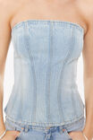 Delilah Denim Corset, BARCELONA BLUE - alternate image 4