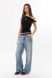 Bree Ruched Twist Top, BLACK - alternate image 5