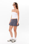 Posey Ruched Mini Skirt, WASHED NAVY/WHITE STRIPE - alternate image 5