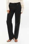 Low Rise Straight Jean, MIDNIGHT BLACK - alternate image 3