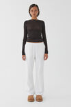 Margot Knit Long Sleeve Top, BLACK - alternate image 2