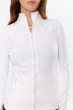 Tammy Active Zip Through Jacket, MERINGUE WHITE - alternate image 4