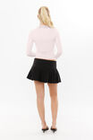 Raven Pleated Mini Skirt, BLACK - alternate image 3